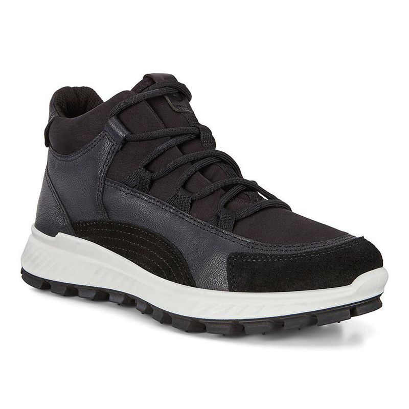 Kids Ecco Exostrike - Sneakers Black - India VMYKAB483